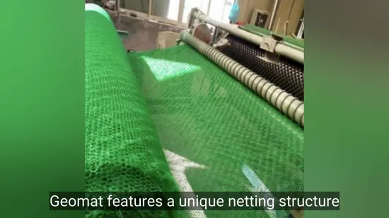 Composto Geomat reforçado 3D para proteção de encostas em ambientes verdes